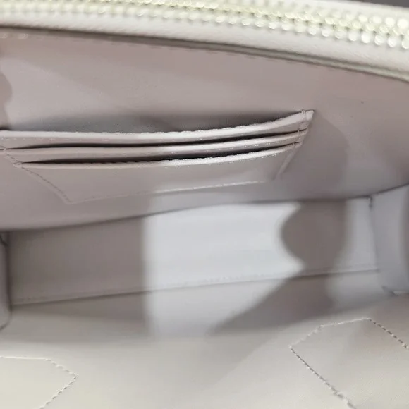 MICHAEL KORS MAPLE STUD OPTIC LAVANDER LEATHER MEDIUM SATCHEL BAG - Picture 8 of 10